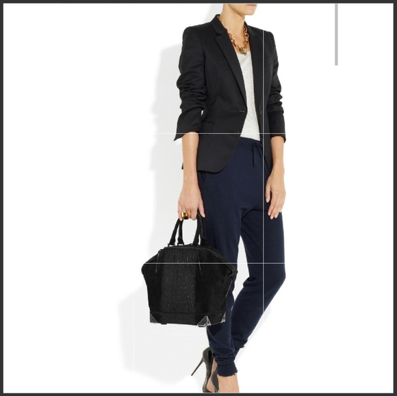 Alexander Wang Medium Emile Tote in 3d Mesh Black with Matte Black Hardware - Picture 2 of 9